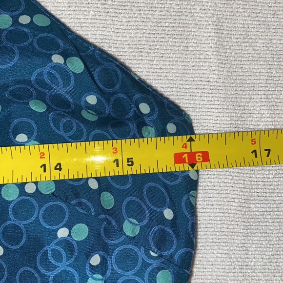 Fossil 100% silk women’s teal polka dot tank top size M - Picture 8 of 10